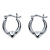 Heart Hoop Earrings .925 Sterling Sterling Silver 3/4" Diameter-11 at PalmBeach Jewelry