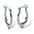 Heart Hoop Earrings .925 Sterling Sterling Silver 3/4" Diameter-12 at PalmBeach Jewelry