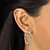 Twisted Hoop Earrings Sterling Silver 1 1/4" Diameter-13 at PalmBeach Jewelry