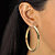 4-Pair CZ Stud & Hoop Set 4 TCW Goldtone & Gold Ion Plated Stainless Steel-13 at PalmBeach Jewelry