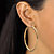 6 - Pair CZ Stud & Hoop Set 4 TCW. Goldtone & Gold Ion Plated Stainless Steel-16 at PalmBeach Jewelry