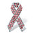 Pink Round Crystal Breast Cancer Awareness Ribbon Pin Silvertone 1 1/2" Length-11 at PalmBeach Jewelry