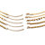 5-Piece Herringbone, Curb-Link & Cable-Link Ankle Bracelet Set Goldtone 9" Length With 2" Extender-12 at PalmBeach Jewelry