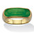 Genuine Green Jade Ring 14k Gold-Plated Sterling Silver-11 at PalmBeach Jewelry