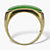 Genuine Green Jade Ring 14k Gold-Plated Sterling Silver-12 at PalmBeach Jewelry