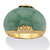 Genuine Green Jade Cocktail Ring 14k Gold-Plated Sterling Silver-11 at PalmBeach Jewelry