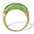 Genuine Green Jade Bridge Style Ring 14k Gold-Plated Sterling Silver-12 at PalmBeach Jewelry
