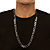 Men's Black Rhodium-Plated Figaro-Link 2-Piece Bracelet 9" & 30" Chain Set-14 at PalmBeach Jewelry
