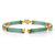 Genuine Green Jade Multi Stone Link Bracelet 14K Gold-Plated Silver 7.25" Length-11 at PalmBeach Jewelry