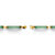 Genuine Green Jade Multi Stone Link Bracelet 14K Gold-Plated Silver 7.25" Length-12 at PalmBeach Jewelry