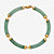 Genuine Green Jade Multi Stone Link Bracelet 14K Gold-Plated Silver 7.25" Length-16 at PalmBeach Jewelry