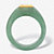Genuine Green Jade & Cushion Cut Green Peridot .84 TCW 14k Gold-Plated Silver Ring-12 at PalmBeach Jewelry