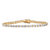 10.75 TCW Round Cubic Zirconia 18k Gold-Plated Sterling Silver Tennis Bracelet With FREE Gift Box-15 at PalmBeach Jewelry