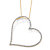 Diamond Accent Heart Pendant and Rope Chain in Solid 10k Yellow Gold 18" With FREE Gift Box-15 at PalmBeach Jewelry