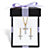 Diamond Accent Gold-Plated 2-Piece Cross Earring and Necklace Set 18"-20" With FREE Gift Box-11 at PalmBeach Jewelry