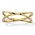 Crossover Split Shank Ring 10K Solid Yellow Gold-11 at PalmBeach Jewelry