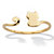 Stackable Cat Ring Adjustable 14K Solid Yellow Gold-11 at PalmBeach Jewelry