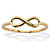 Stackable Infinity Ring Band Solid 10K Yellow Gold-11 at PalmBeach Jewelry