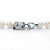 White Genuine Pearl Necklace Pave CZ Panther .55 Cttw Silvertone 18" Length-12 at PalmBeach Jewelry