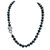Peacock Genuine Pearl Necklace Pave CZ Panther .55 Cttw. Silvertone 18" Length-11 at PalmBeach Jewelry