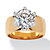 SETA JEWELRY 4 TCW Round Cubic Zirconia Solitaire Engagement Anniversary Ring in 18k Gold-Plated-11 at Seta Jewelry