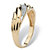 Men's Diamond Accent 10k Yellow Gold Swirled Wedding Band Ring-12 at PalmBeach Jewelry
