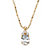 2.59 TCW Oval-Cut Cubic Zirconia Pendant Necklace in Yellow Gold Tone-11 at PalmBeach Jewelry