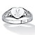 Sterling Silver Initial Heart Ring-11 at PalmBeach Jewelry