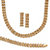 Panther-Link Necklace, Bracelet and Earrings 3-Piece Set in Yellow Gold Tone-11 at PalmBeach Jewelry