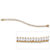 13.25 TCW Marquise-Cut Cubic Zirconia Yellow Gold-Plated Tennis Bracelet 7.50"-15 at PalmBeach Jewelry