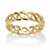 Gold-Plated Braided Link Ring-11 at PalmBeach Jewelry