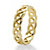 Gold-Plated Braided Link Ring-12 at PalmBeach Jewelry