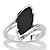 Marquise-Shaped Genuine Onyx Sterling Silver Classic Ring-11 at PalmBeach Jewelry