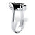 Marquise-Shaped Genuine Onyx Sterling Silver Classic Ring-12 at PalmBeach Jewelry