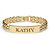 Personalized I.D. Panther-Link Name Bracelet in Yellow Gold Tone 7.25"-11 at Direct Charge presents PalmBeach