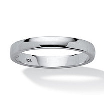 SETA JEWELRY Polished Wedding Ring in Sterling Silver (2.5mm)