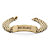 Men's Personalized Panther-Link I.D. Bracelet in Yellow Gold Tone 8"-11 at Direct Charge presents PalmBeach