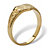 Personalized Heart-Shaped Initial Ring Yellow Gold-Plated-12 at PalmBeach Jewelry
