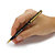 Goldtone and Matte Black Executive-Style Personalized Pen-14 at PalmBeach Jewelry