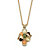 1/4 TCW Genuine Multi-Gemstone & Crystal Accent Necklace in Gold Tone 18"-11 at PalmBeach Jewelry