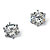 5.00 TCW Round Cubic Zirconia Sterling Silver Stud Earrings-11 at PalmBeach Jewelry