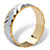 Men's Two-Tone Diamond-Cut Wedding Band Gold-Plated-12 at PalmBeach Jewelry