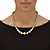 2 Piece Graduated Beaded Necklace and Drop Earrings Set in Yellow Gold Tone 18"-15 at PalmBeach Jewelry