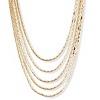 Related Item Multi-Strand Cobra-Link Waterfall Necklace in Yellow Gold Tone 30