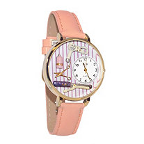Personalized Beautician Female Watch in gold or silver case